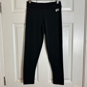 GK Elite Gymnastics Black E2353 Black DryTech Tights Adult Medium